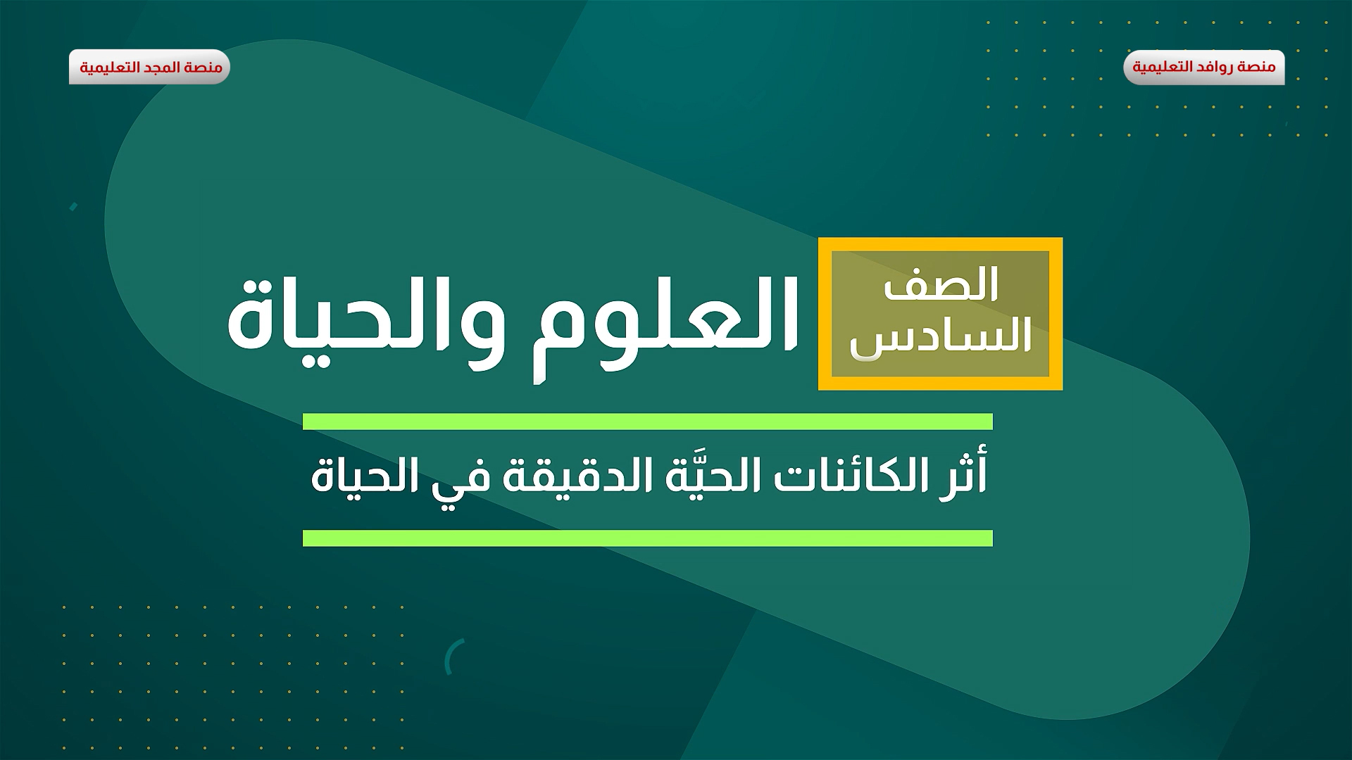 أثر الكائنات الحية الدقيقة في الحياة